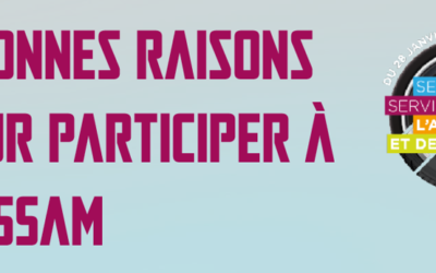5 BONNES RAISONS DE PARTICIPER A LA SSAM 2023 !