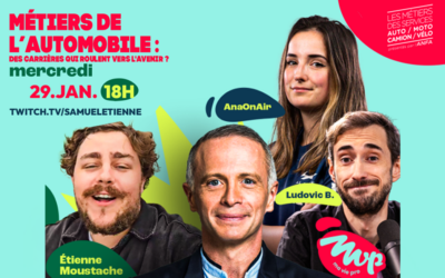 Rendez-vous le 29/01 sur Twich, sur « ma vie pro » de Samuel Etienne !